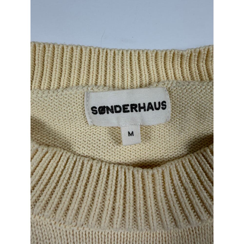 Sonderhaus Gwendolyn Women’s Organic Cotton Sweater Cream Medium - Picture 5 of 13
